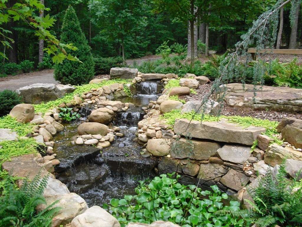 Natural Stone Waterfall